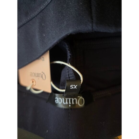 New Quince Ultra-Stretch Ponte Straight Leg Pants Petite XS Navy - Picture 3 of 6